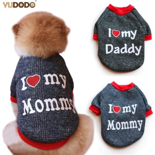 Lovely Dog Cat Clothes Cotton Warm Pet Hoodies Sweaters For Small Dogs Chihuahua French Bulldog Puppy Clothing XS-L