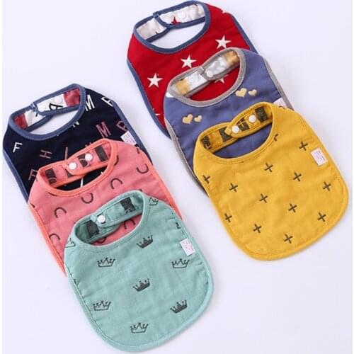 Newborn Accessorries Boy Girl Bandana Bibs Cute Cartoon Animal Print Saliva Towel Lunch Feeding Infant Burp Cloths