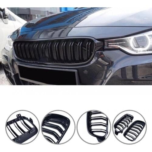 Long Service Life Compact Car Front Bumper Double Slat Grille for 3 Series F30 F35 2013-2019