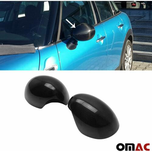 For BMW Mini Cooper F55 F56 2014-2020 Genuine Carbon Fiber Side Mirror Cover 2 Pcs