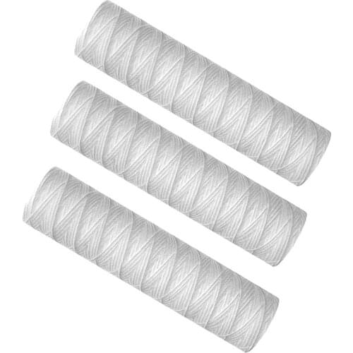 Hot TOD-3Pcs Water Purifier 10 Inch String Wound Filter Cartridge 5 Micrometre PP Cotton Filter Sedmient Filter