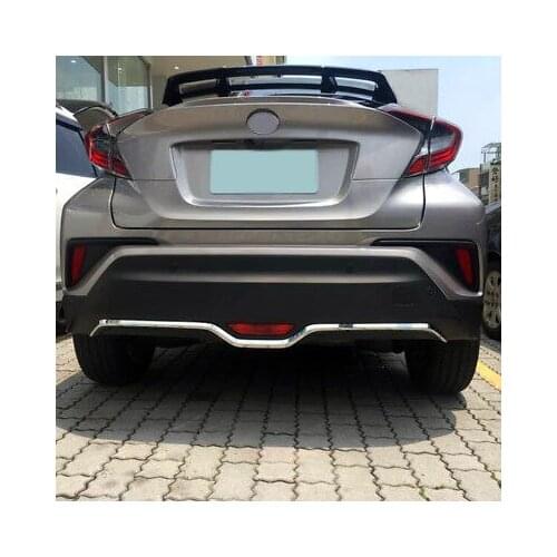 Chrome Rear Bumper Under Decorative Cover Trim 1pcs For Toyota C-HR 2016-2018