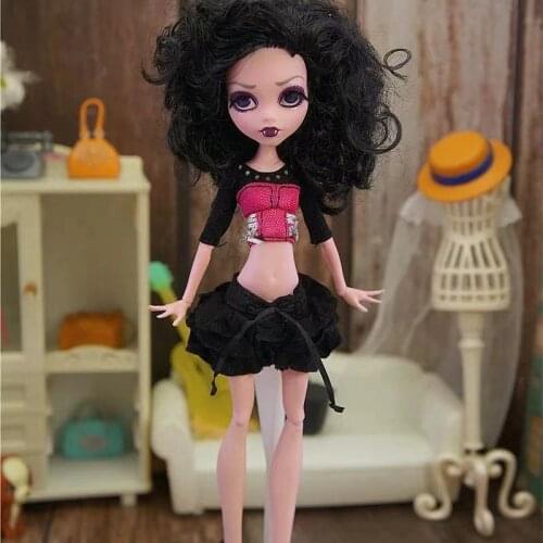 Quality Monstering High Doll Dressing Soft Casual Wear Handmade Clothes Outfit Doll Clothing Set Girl Playing House Toys