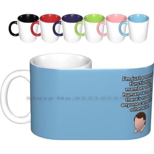 Just A Normal Functioning Member Of The Human Race Ceramic Mugs Coffee Cups Milk Tea Mug Normal Functioning Member Human Race