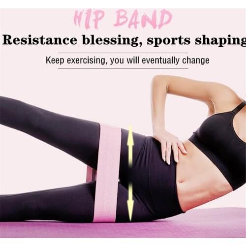 Workout Fitness Hip Loop Resistance Bands Anti-slip Squats Expander Strength Rubber Bands Yoga Gym Training Braided Elastic Band