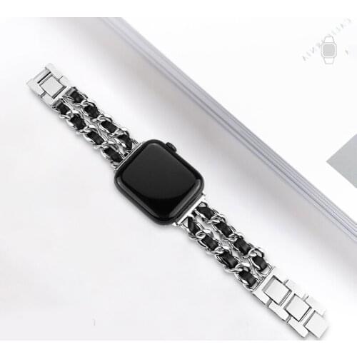 Metal strap for apple watch 5/4/3/2/1 iwatch band 40mm 38mm 42mm 44mm link bracelet Fragrance Chain Watchband Accessories