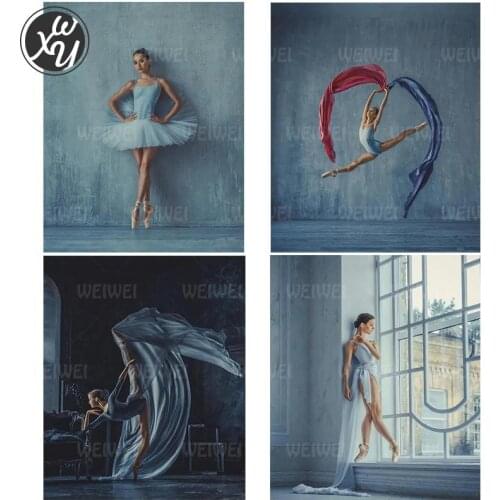 Portrait Ballerina Diamond Painting Kits for Adults Diy Diamond Mosaic Cross Stitch Kits Diamond Painting Fantasy for Home Decor