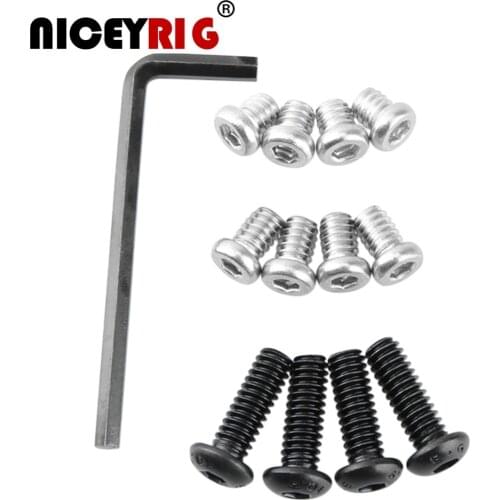 NICEYRIG 1/4 Screw 1/4" Screw 1/4"-20 Camera Screw Thread Length 19mm 9mm 6mm Rig 1/4 Camera Photo Accessories 14 Aluminum Alloy