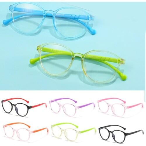 Flexible Frame Anti Radiation Glasses Children Computer Glasses Anti Blue Light for Kids Protect Eyes Eyeglasses LL@17