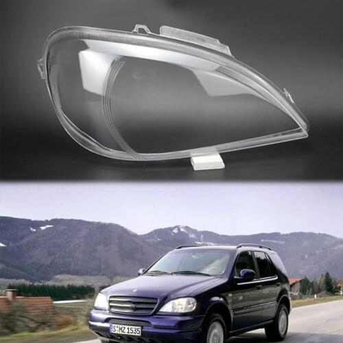 For Mercedes-Benz M-Class W163 ML320 ML350 ML500LENS Front headlight transparent housing Lens housing Front light shell1998-2005