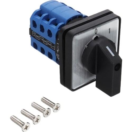 Electrical Changeover Switch 4 Positions Rotary Universal Cam Changeover Conversion Switch LW28-20 660V 20A With Screws