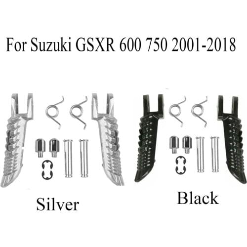 Front Footrests Foot pegs For Suzuki GSXR 600 750 2001-2018 GSXR 1000 2001-2017 2010 2011 2012 2013 2014 2015 2016 2017 2018