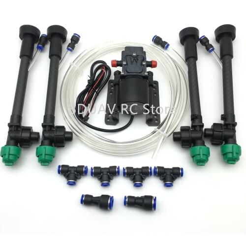 Spray System with Pressure Nozzles, hobbywing 5L 8L Brushless Water Pump Built-in ESC for 25kg 16kg 10kg for Agricultural drone