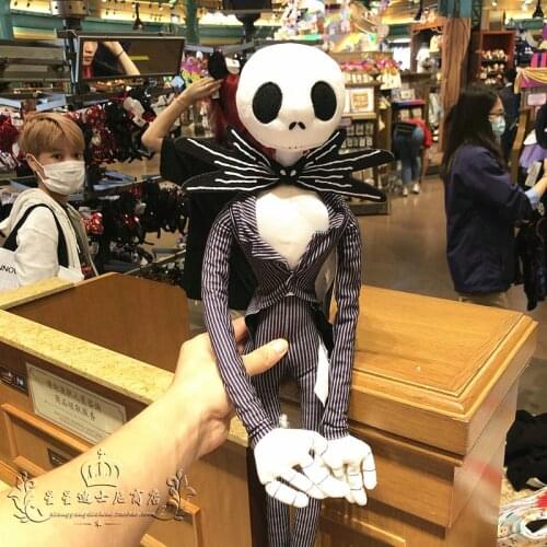 High Quality Original Disney Cartoon Jack Sparrow Plush Toy Doll Stuffed Toys All Saints' Day Kids Gift 50cm