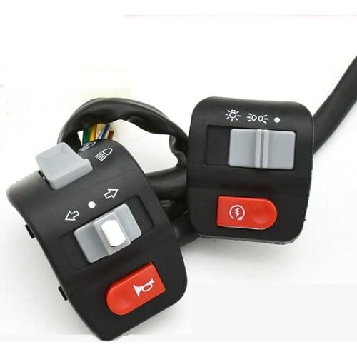 Handlebar Controller Switches for Yamaha Electric Bike Scooter Signal Electric Fog Light Horn ON-OFF Button Switch 1 Pair