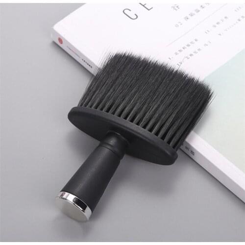 1pc Professional Soft Black Neck Face Brushes Barber Hair Clean Hairbrush Beard Brush Salon Cutting Hairdressing Styling Tool