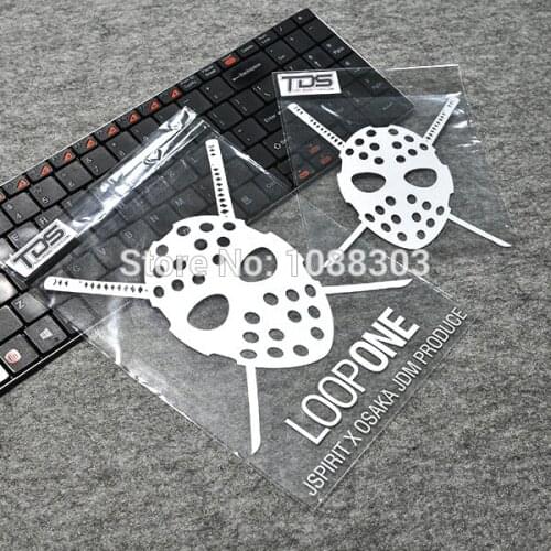 2pcs/lot Car Styling Sticker Decals for LoopOne JDM Japanese Car Motorcycle Helmet Bike Laptop