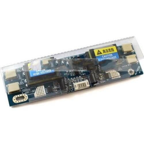 5pcs x Universal CCFL 4 Channel Inverter Board LCD Monitor Four Lamps 10-30V for 15-26" Screen w/ 6pin Cable AVT4028