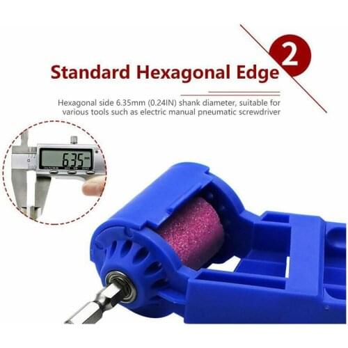 6pcs Portable Drill Bit Sharpener Sharpening Tool Corundum Resisting Grinding Wheel Multi Tools Sets For Electric Drill