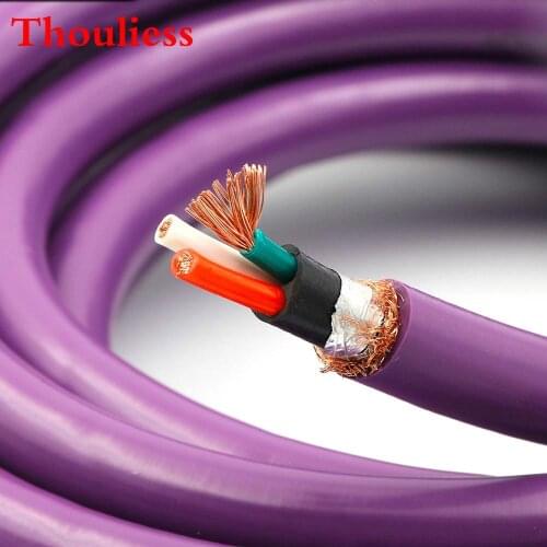 Thouliess HIFI AC-313 Audio Cable OFC AC Power Cable Amplifier CD DVD Player Power Cord Roll Cable