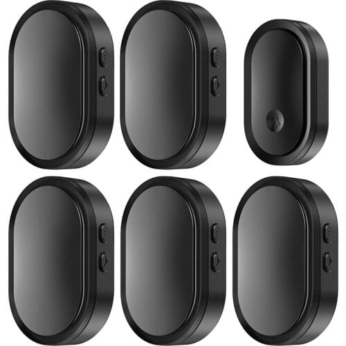 CACAZI Smart Wireless Doorbell Waterproof Touch Button 1 Button 5 Receiver 300M Range Home Security Door Call Bell 36 Ring