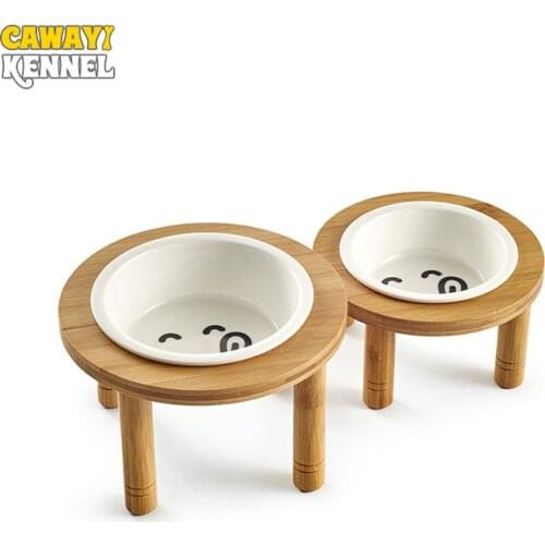 CAWAYI KENNEL Dog Feeder Drinking Bowls for Dogs Cats Pet Food Bowl Comedero Perro Miska Dla Psa Gamelle Chien Chat Voerbak Hond