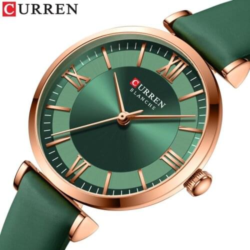New Curren Watches Womens Quartz Leather Wrsitwatches Fashionable Classic Clock Montre Femme