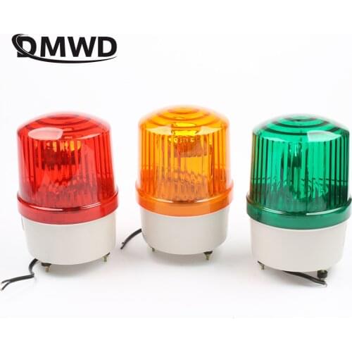 DMWD DC12V/24V Warning alarm Construction lamp bulb rotating beacon traffic light police siren LTE-1121 indicator light