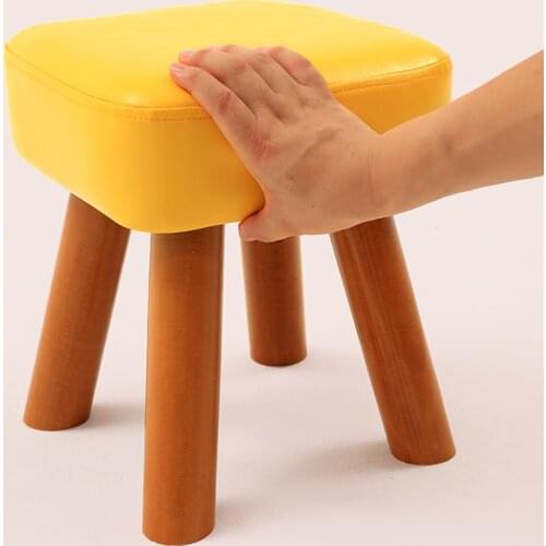 Home decor fashion creative room adult bench childrens sofa leather bench table white stool minimalist modern squatty potty