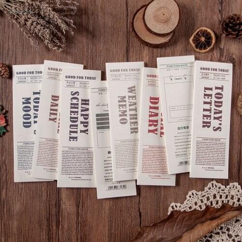 Good for today series Material Paper Writable Note Paper Junk Journal Planner Scrapbooking Vintage Decorative DIY Craft Paper