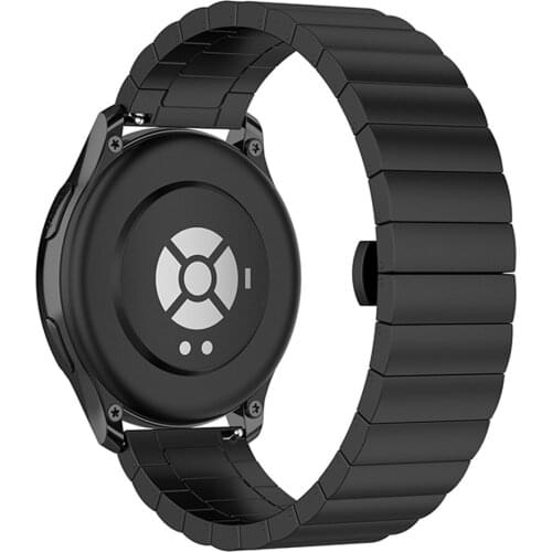 Wear-resistant One Bead Steel Belt 22MM Stainless Steel Watch Strap for YAMAY SW022 Imilab Kw66 Haylou RT LS05S One Plus Watch