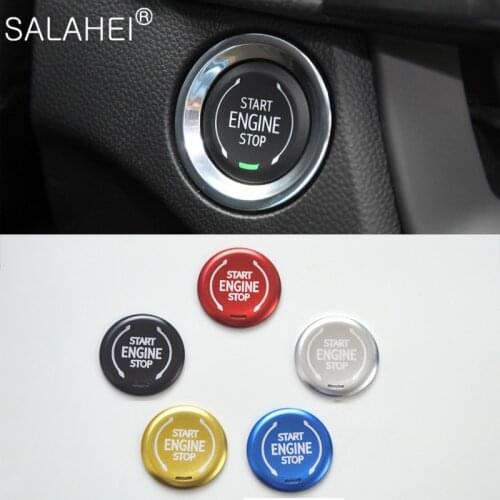 Car Engine Hood Button Ring Shape Sticker One-click Start Button Sticker Decoration Accessories For Cadillac CT5 XT4 XT6 CT4