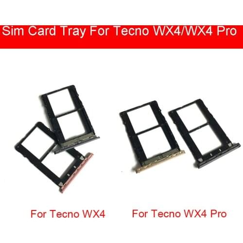 SIM Card Tray For Tecno WX4 Micro SD Card Adapter For Tecno WX4 Pro Sim Reader Slot Holder Replacement Parts