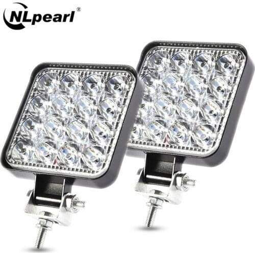 Nlpearl 3" 42W 48W LED Work Light 12V 24V Spotlight LED Light Bar Off Road Truck 4x4 4WD SUV Auto Running Light for Car Fog Lamp