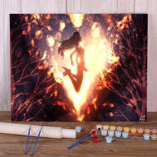 Scenery You Live In My Heart Painting By Numbers Kit Oil Paints 40*50 Boards By Numbers Home Decor Children Wall Art Drawing