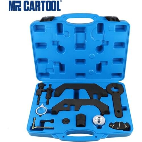 MR CARTOOL 12 Pcs Car Engine Timing Tool Kit Set Camshaft Alignment Engine Extractor Installer Tools For BMW N62/N62TU/N73