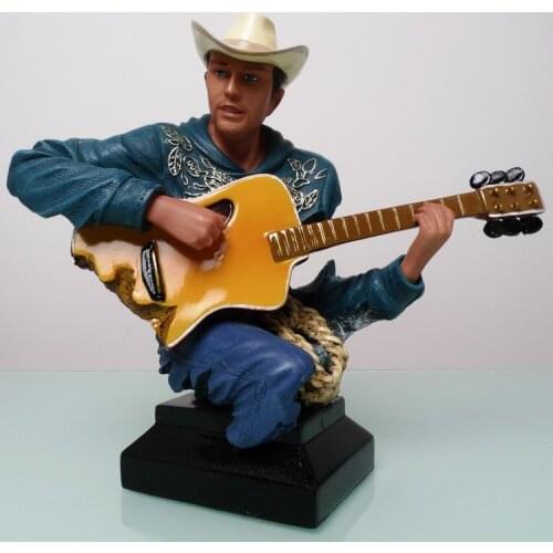 New Music Guitar Figure Sculpture Birthday Housewarming Gift Home Bar Western Restaurant Crafts Creative Decorations Ornaments