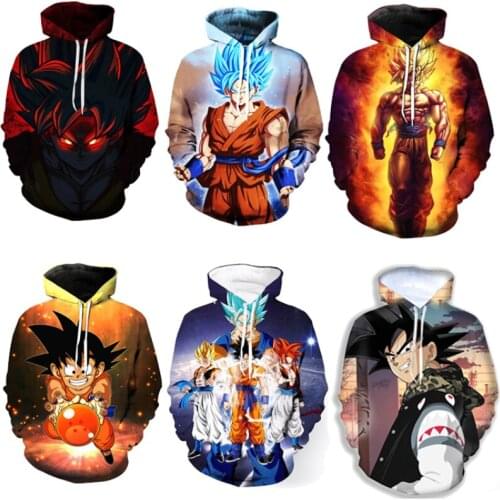 New Hot Anime Hip-hop Style 3D Digital Printing Loose-fitting Hoodie Lovers Fashion Casual
