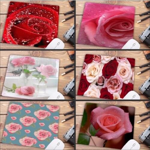 Mairuige Promotion Flower Pattern Printing Mousepad Rubber Rectangle Computer Notebook Mice Mat Gamer Speed Mouse Pads 22X18CM