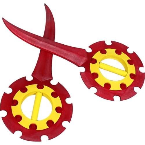 Final Fantasy Cosplay Prop Rikku Twin Knives for Halloween Fancy Stage Performance Props non-destructive, can pass security