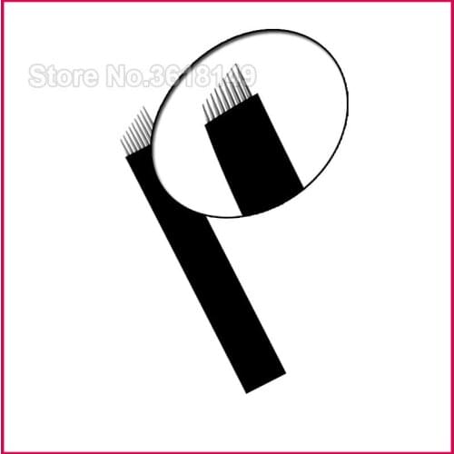 0.18mm LaminasTebori Tattoo Needles Permanent Makeup Microblading Flex 7 9 11 12 14 18U for Eyebrow Lip