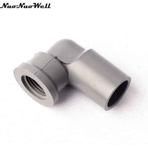 2pcs NuoNuoWell 1/2"-DN20 90 Degre Pipe Female Thread Hose Connector Aquarium Fish Tank Joint Garden Irrigation Watering Parts