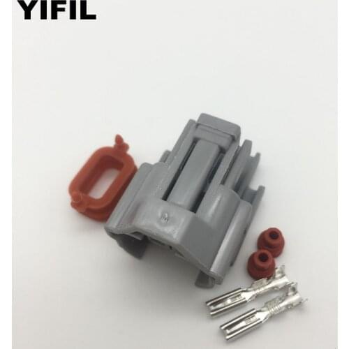 5/10/20/50pcs/lot 2 Pin/Way Top Slot Female Fuel Injector Connector Plug KIT NEW EFI Case For Subaru Mazda Honda Nissan 173090-2