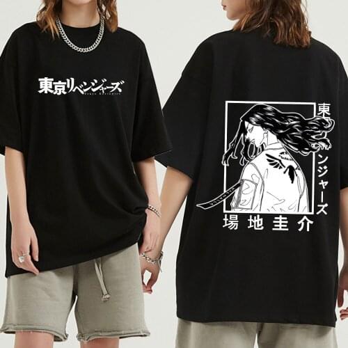 Japan Anime Men Women Tshirt Tokyo Revengers Keisuke Baji T Shirt Anime Hip Hop Short Sleeve Tee Unisex Clothes