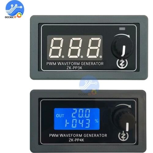 PP3K PP4K Digital Display PWM Pulse Generator LED Motor Speed Dimming Controller for Adjustable Motor Light Speed Control