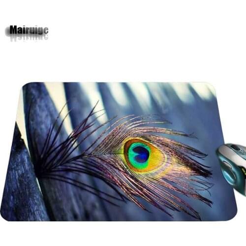 Customized Luxury Printing 1 PC of Stylish Purple Feather Customized aming Comfort Optal Laser Non Slip PC Mouse Pad
