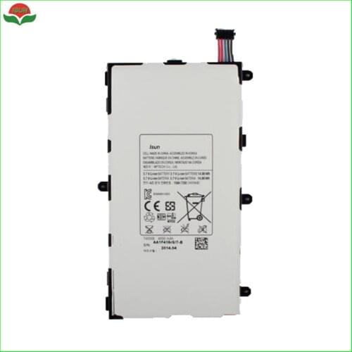 ISUN 2pcs/lot T4000E 4000mAh Battery For Samsung GALAXY Tab3 7.0 T210 T211 T2105 T217A Replacement Batteries