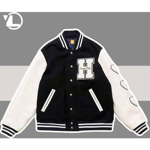 Vintage Patchwork Baseball Jackets Men Women Street Letter Flocking Varsity Bomber Jacket Hip Hop Oversized College Coats Couple