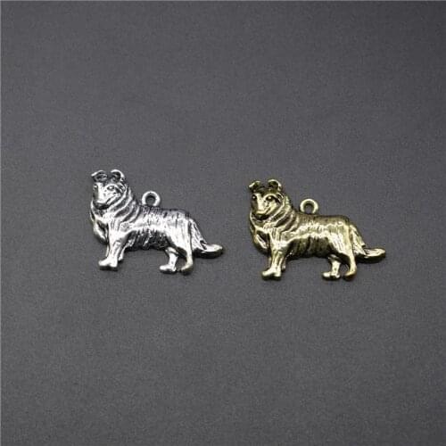 Elfin Trendy Rough Collie Pendants