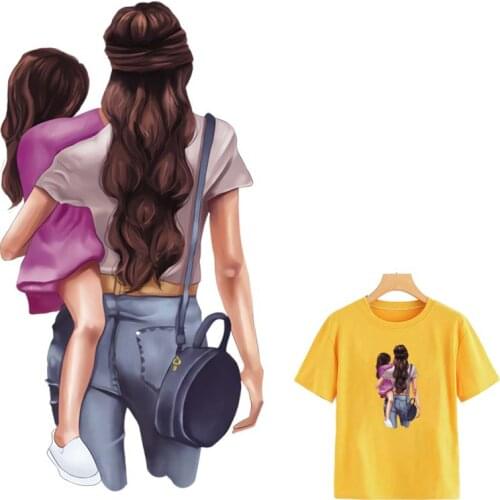 Patches For Clothes Mama Girl Parches Garment Heat Print On T-Shirt Dresses Sweater Diy Washable Patcheseasy Print